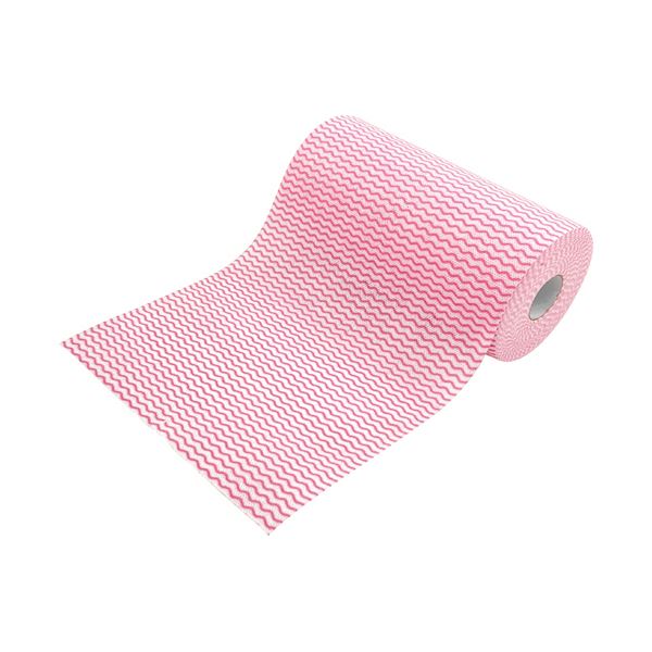 （まとめ） シンメイ 抗菌カウンタークロスロールタイプ 厚手 60カット ピンク 1巻 3セット