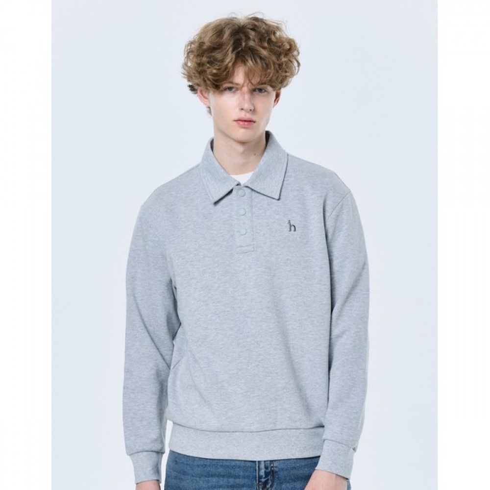 [ヘッジス] 25SS グレーカラースウェットシャツ HZTS5A105G2