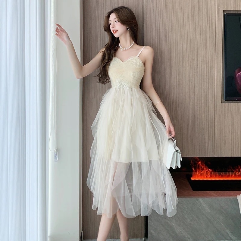 結婚式のネットドレスセクシービスチェホルターファッションドレス