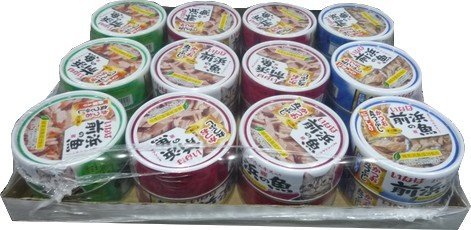 いなば アソートパック(かつお丸つぶしかつお丸つぶし野菜入りかつお丸つぶしにぼし入り)115g×24缶