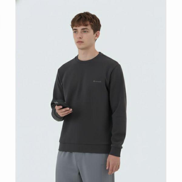 SNOWPEAK APPAREL サミットグリッド スウェットシャツ S25WMTHT30 チャコールグレー