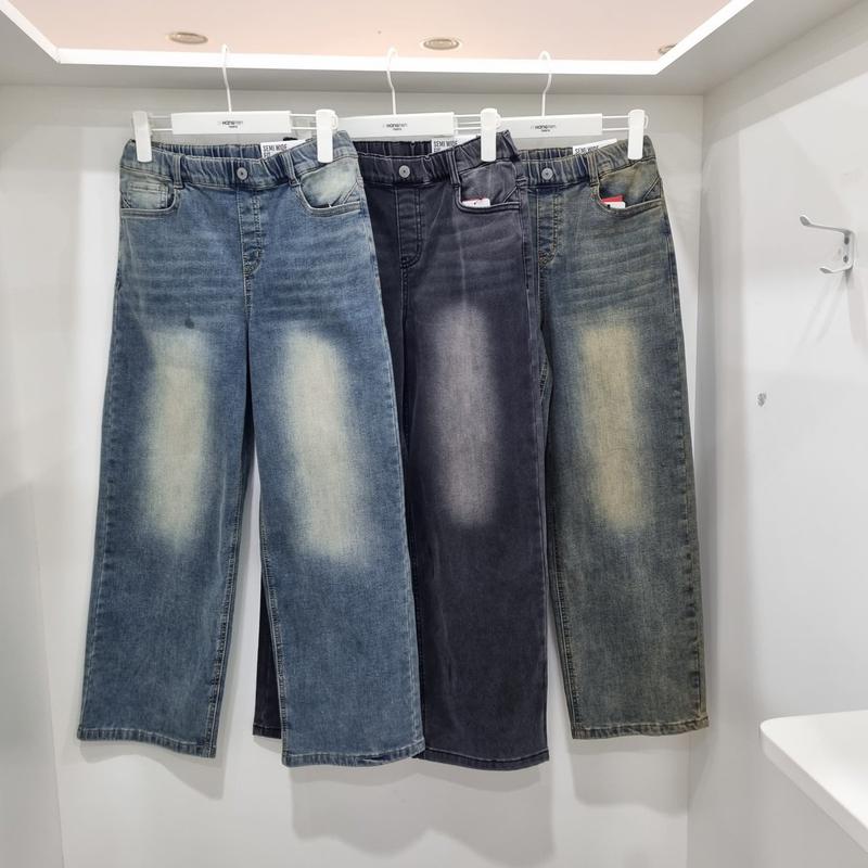 裏起毛スパン セミワイドフィット バンディング ジーンズ14540-155-801-10