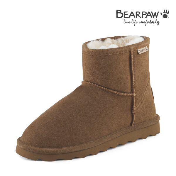 (BEARPAW) 男性用シープスキンブーツ BRENT ヒッコリー K2690002PDM