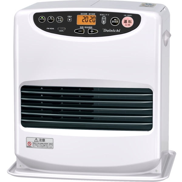 【FW-3624L(W)】 石油ファンヒーター ９Ｌ 大容量タンク 木造10畳用 コンクリート13畳用　ブルーヒーター ムーンホワイト FW-3624L-W