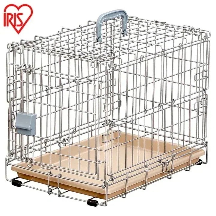 折りたたみケージ OKE-450R シルバー／ブラウン ケージ 折りたたみ ゲージ キャリー ハウス メガ割
