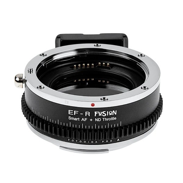 Fotodiox EF-CRF-FSN-NDT 電子マウントアダプター (キヤノンEFマウントレンズ キヤノンRFマウント変換) 可変式NDフィルター(ND4-256)内蔵
