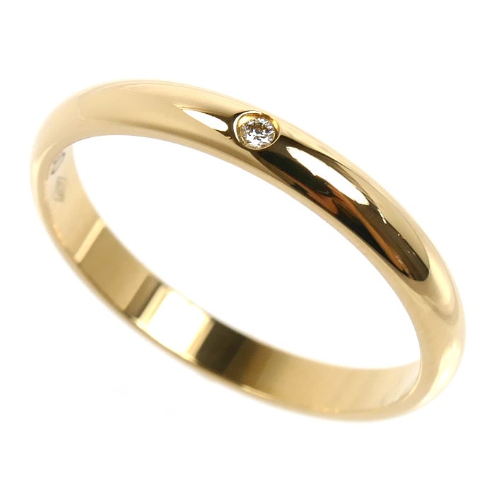 CARTIER カルティエ K18YG イエローゴールド 1895 ウェディング 1Pダイヤ リング・指輪 B4057654 ダイヤモンド 14号 54 2.5g レディース 中古