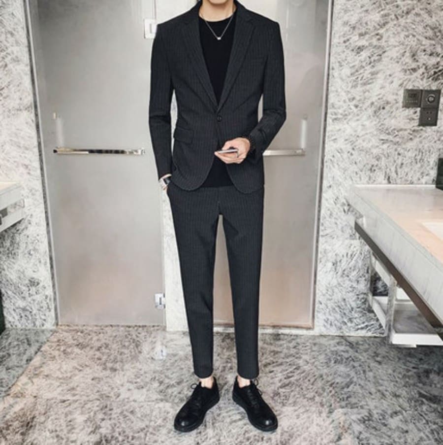人気新品スーツ メンズ おしゃれ ビジネス セットアップ フォーマル 9093