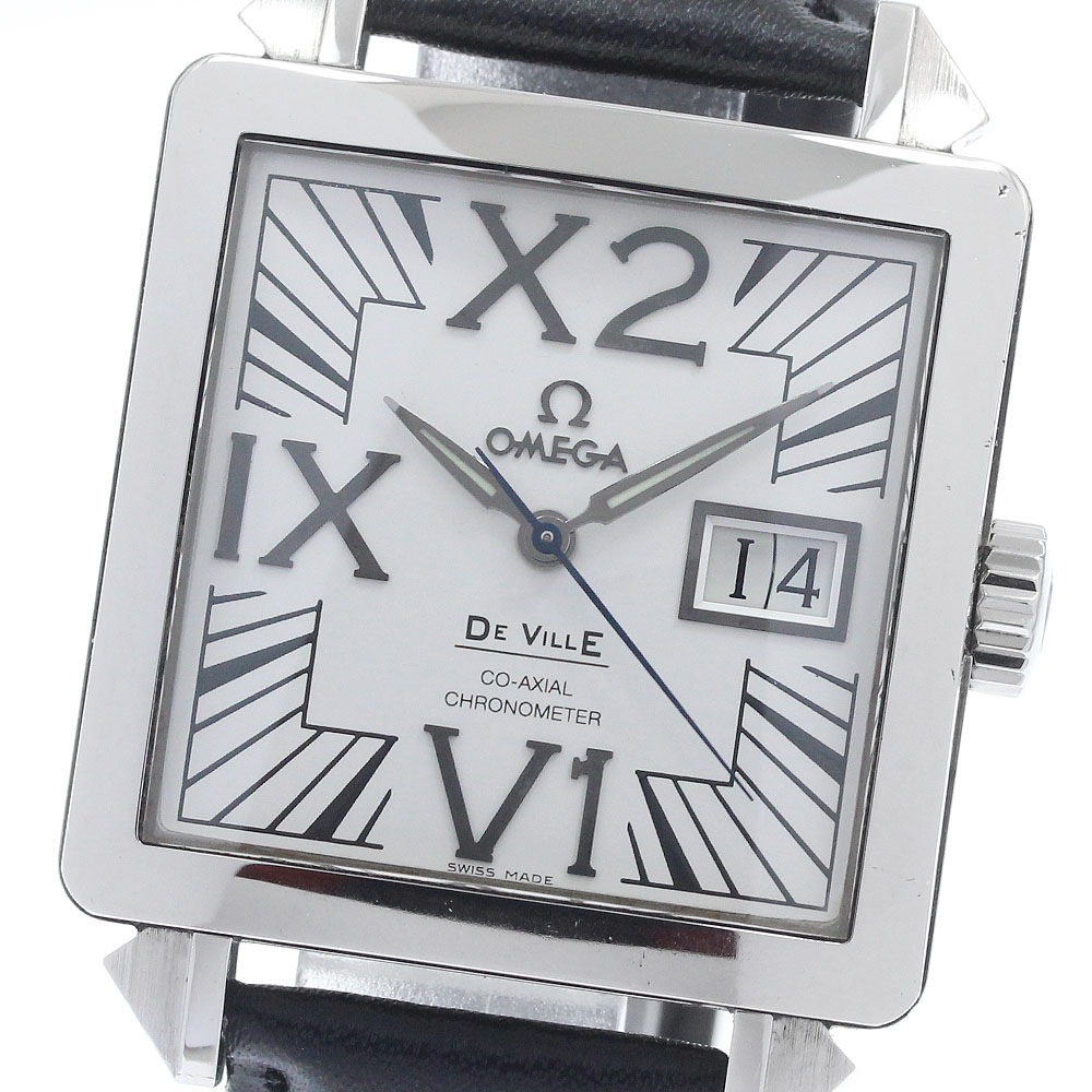 オメガ OMEGA 7813.30.39 デビル X2 コーアクシャル ビッグデイト 自動巻き メンズ _958346【中古】