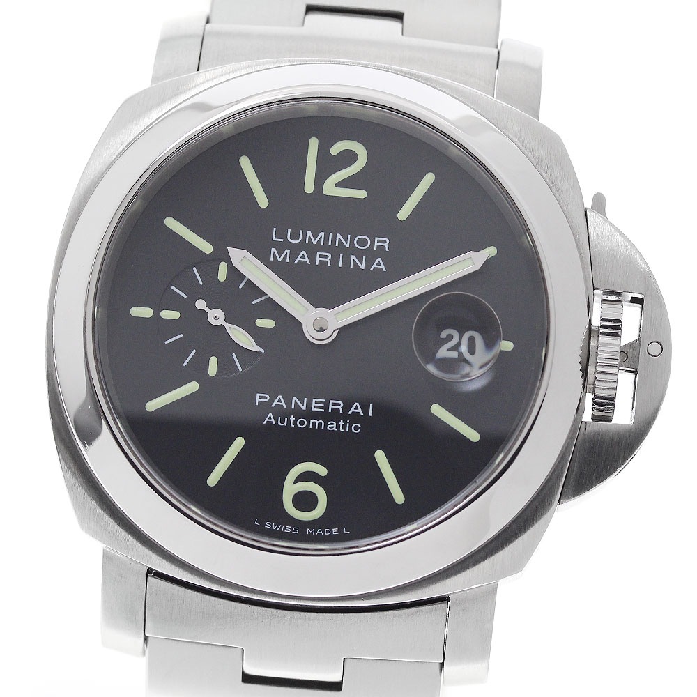 パネライ PANERAI PAM00299 ルミノールマリーナ スモールセコンド デイト 自動巻き メンズ 良品 保証書付き_949638【中古】