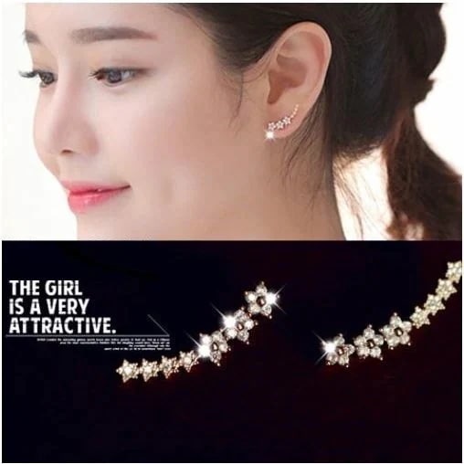 レディース 誕生日 彼女 K金RGP ピアス スター 星 金属アレルギー対応 スワロフスキー