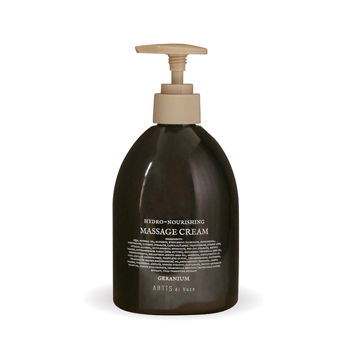 [国内正規品] アーティスディヴォーチェ ハイドロナリシングマッサージクリーム GERANIUM 500ml ARTiS di Voce 保湿効果 パンテノール 保湿成分 ヒアルロン酸Na