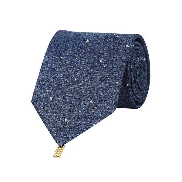 斜線モチーフキュービックオールオーバーネクタイネイビー__DLF1ACF1101N1
