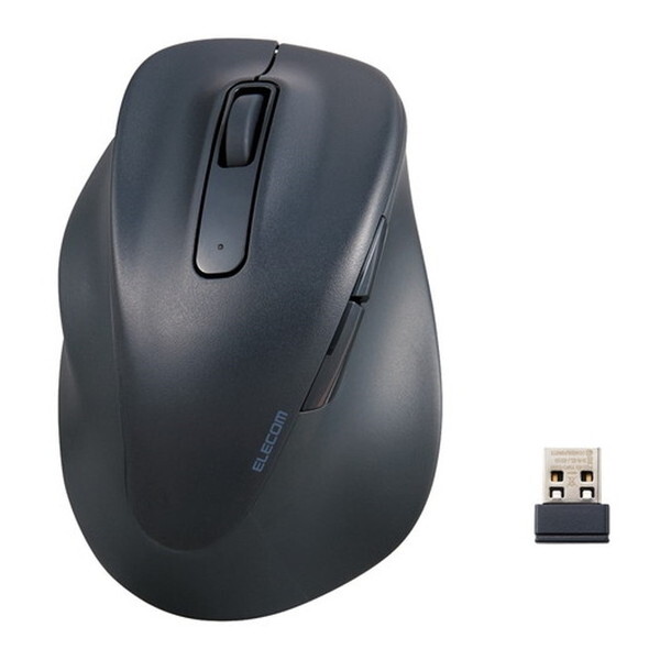 M-XGXL31DBSKBK ブラック [無線マウス (静音 ワイヤレス 5ボタン 左手専用 抗菌 XLサイズ EX-G)] メーカー直送
