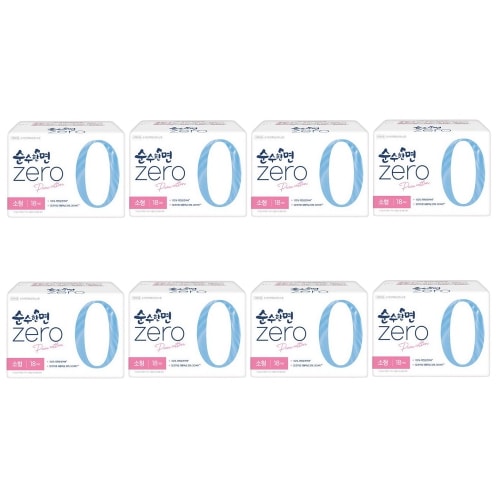 純粋な綿ゼロZEROの生理用ナプキンの小型18P X 8パックの快適な送られた吸収の正面カバー