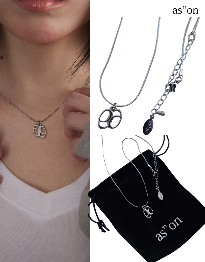 韓国限定 韓国人気 SNS 流行 ファッション トレンド ジュエリー アクセサリー ネックレス New Logo ネックレス