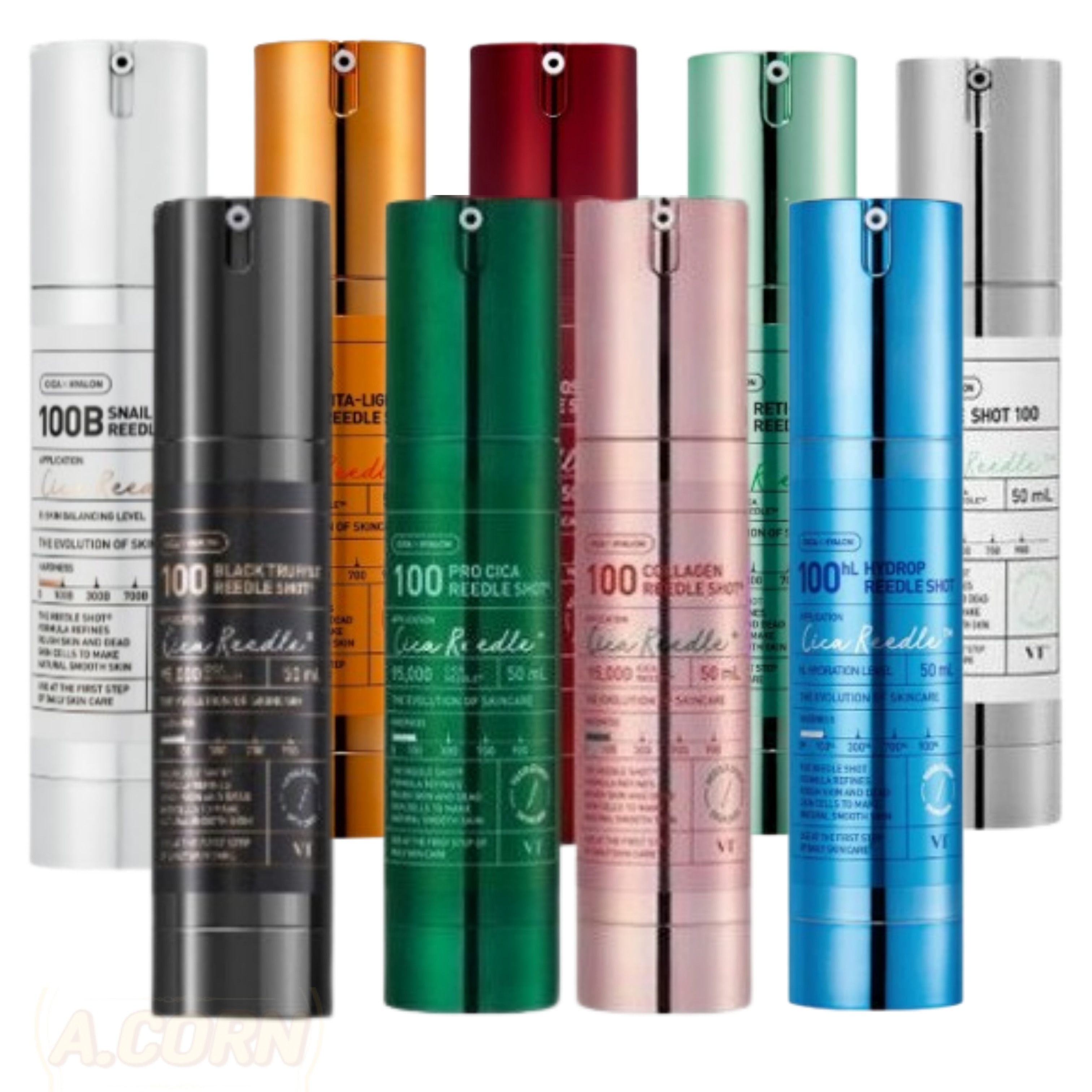 [9種1択]カラーリードルショットシリーズ/PDRN/ブラックトリュフ/レッド/スネイル/ハイドロップ/レチノール/ビタライト/コラーゲン/韓国コスメ