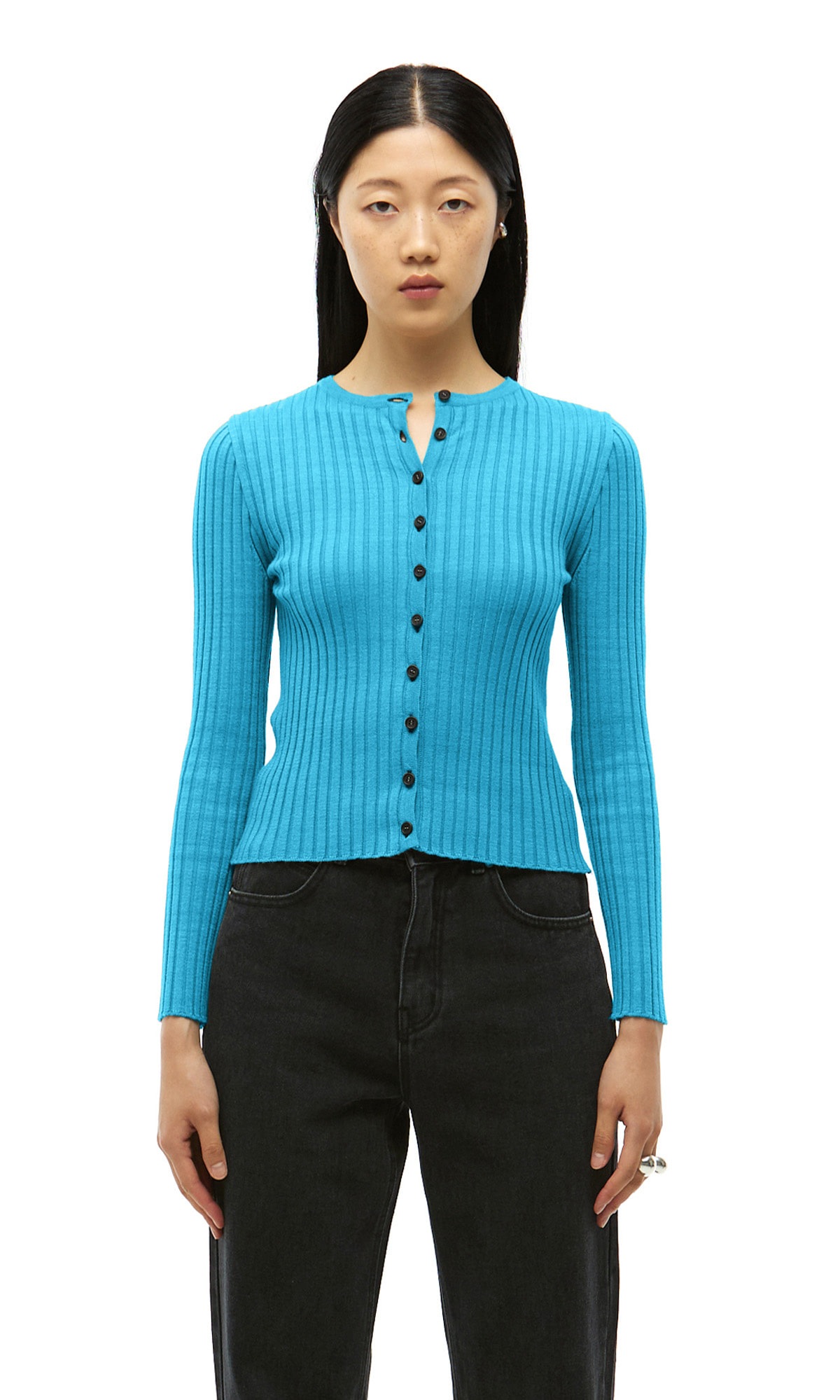 【J.CHUNG】 DANIA KNIT CARDIGAN : ZIMA BLUE