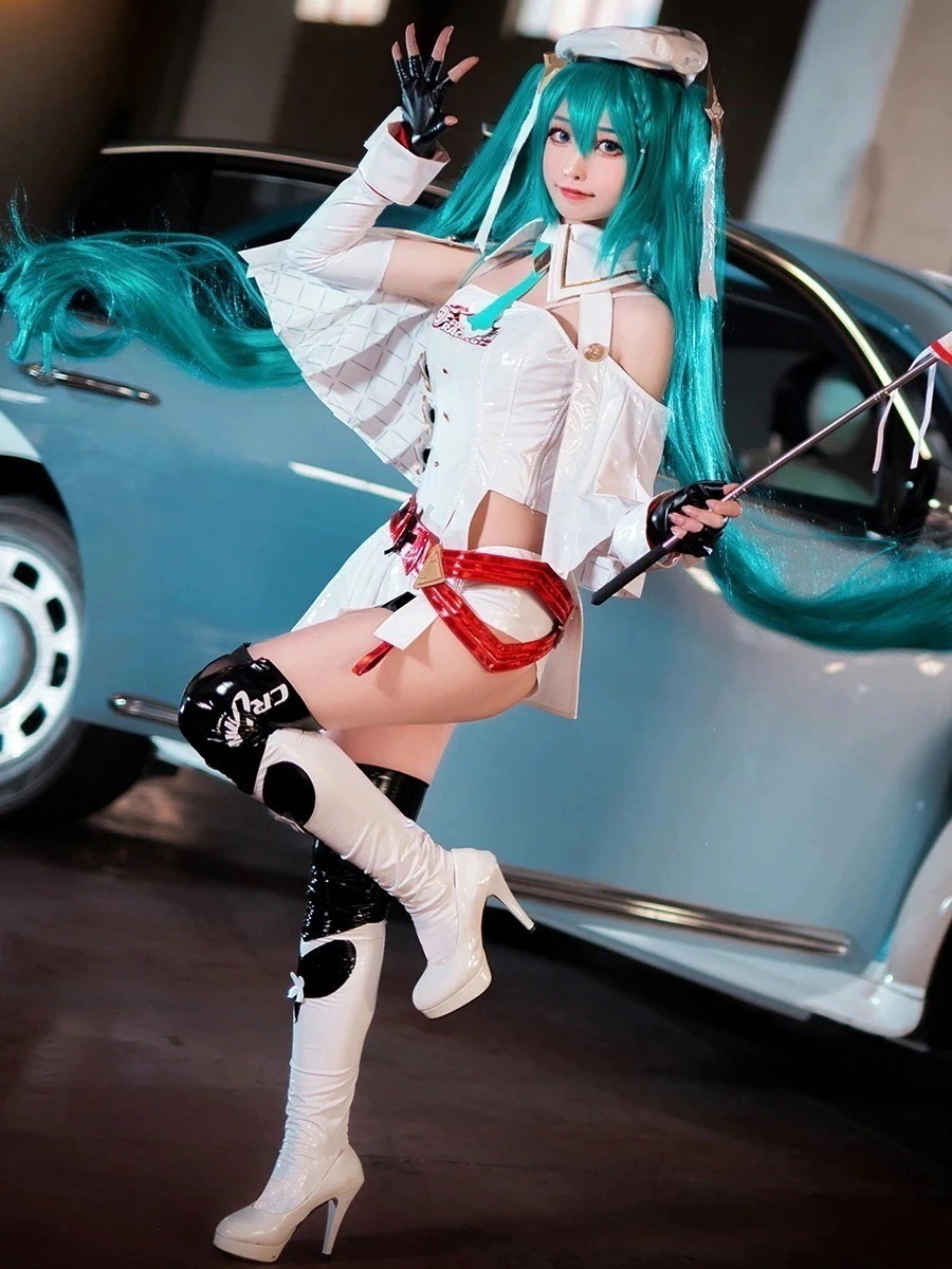 仮装 変装 ハロウィン コスチューム コスプレ衣装 レーシングミク 2024 MIKU RACING VOCALOID 初音ミク スーツ ハロウィン 2024年新作入荷コスプレ