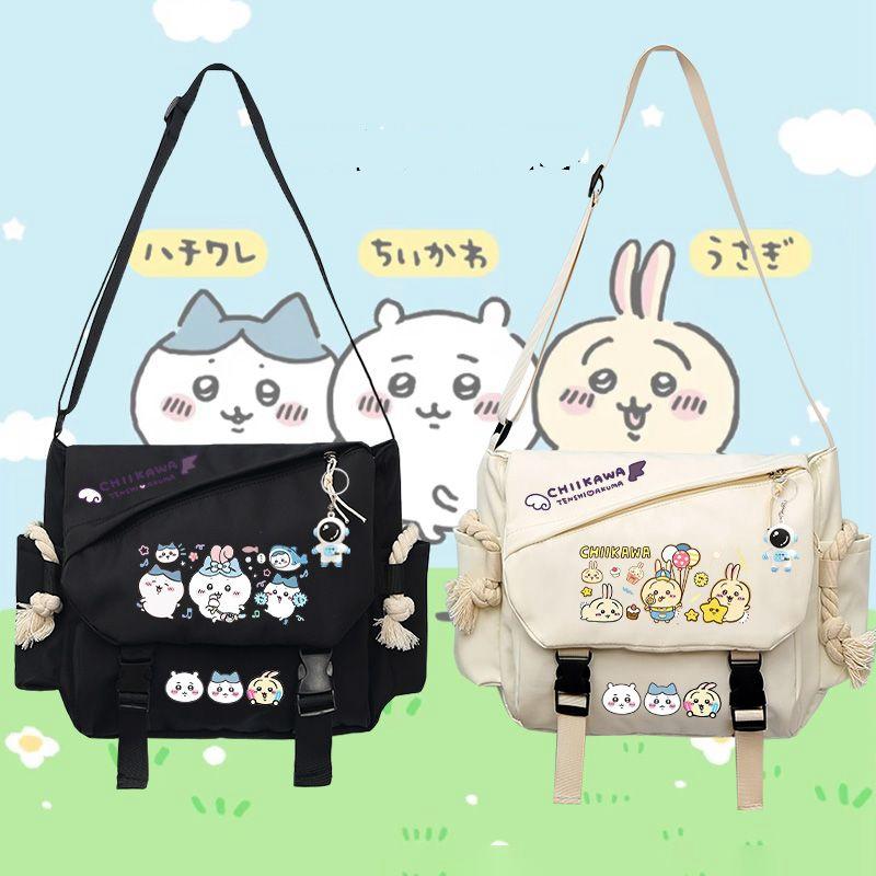 L「新品入荷*即納」 ハチワレ うさぎ　ショルダーバッグ　学生　大容量 斜めかけバッグ 肩掛けバッグ　男女兼用　スポーツバッグ カジュアルバッグ　軽量 通勤 通学 旅行