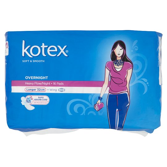 速くおよび自由な Heavy Overnight Smooth & Soft Kotex 生理用品 Flow