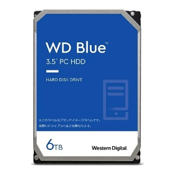 WD Blue 内蔵ハードディスク 6TB 3.5インチHDD WD60EZAX