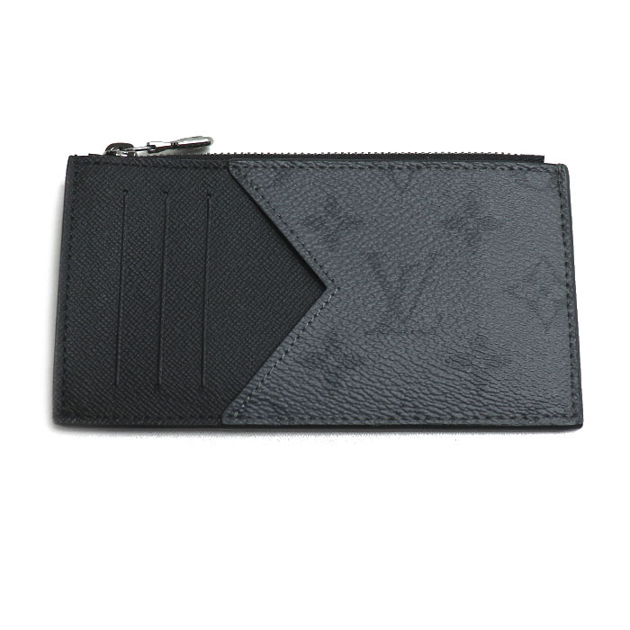 LOUIS VUITTON ルイ・ヴィトン コインカードホルダー コインケース モノグラムエクリプス グレー ブラック M69533 IC メンズ 中古 極美品