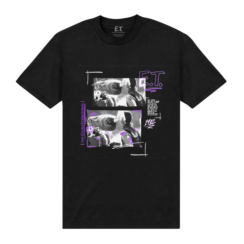 (英国より直送) E.T. 地球外ユニセックスアダルトキスTシャツ
