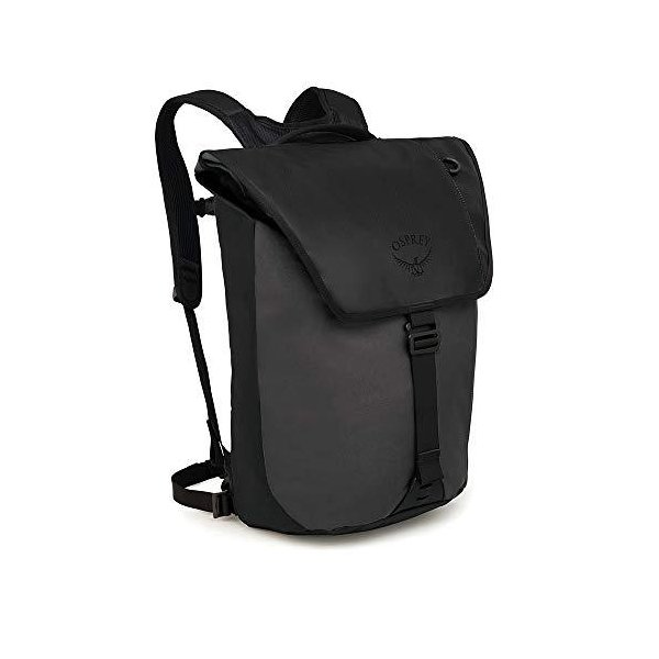 Osprey Transporter Flap Laptop Backpack， Black 並行輸入品