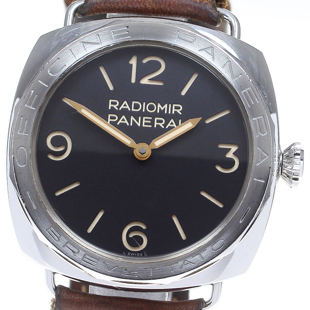 パネライ PANERAI PAM00685 ラジオミール 3Days アッチャイオ 世界1000本限定 手巻き メンズ 箱・保証書付き_860981【中古】