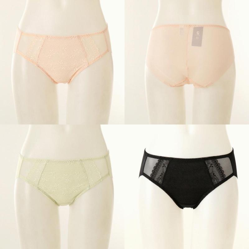 3枚入りジャカードレースデイリー女性パンティー3枚セットVPTG626HSG