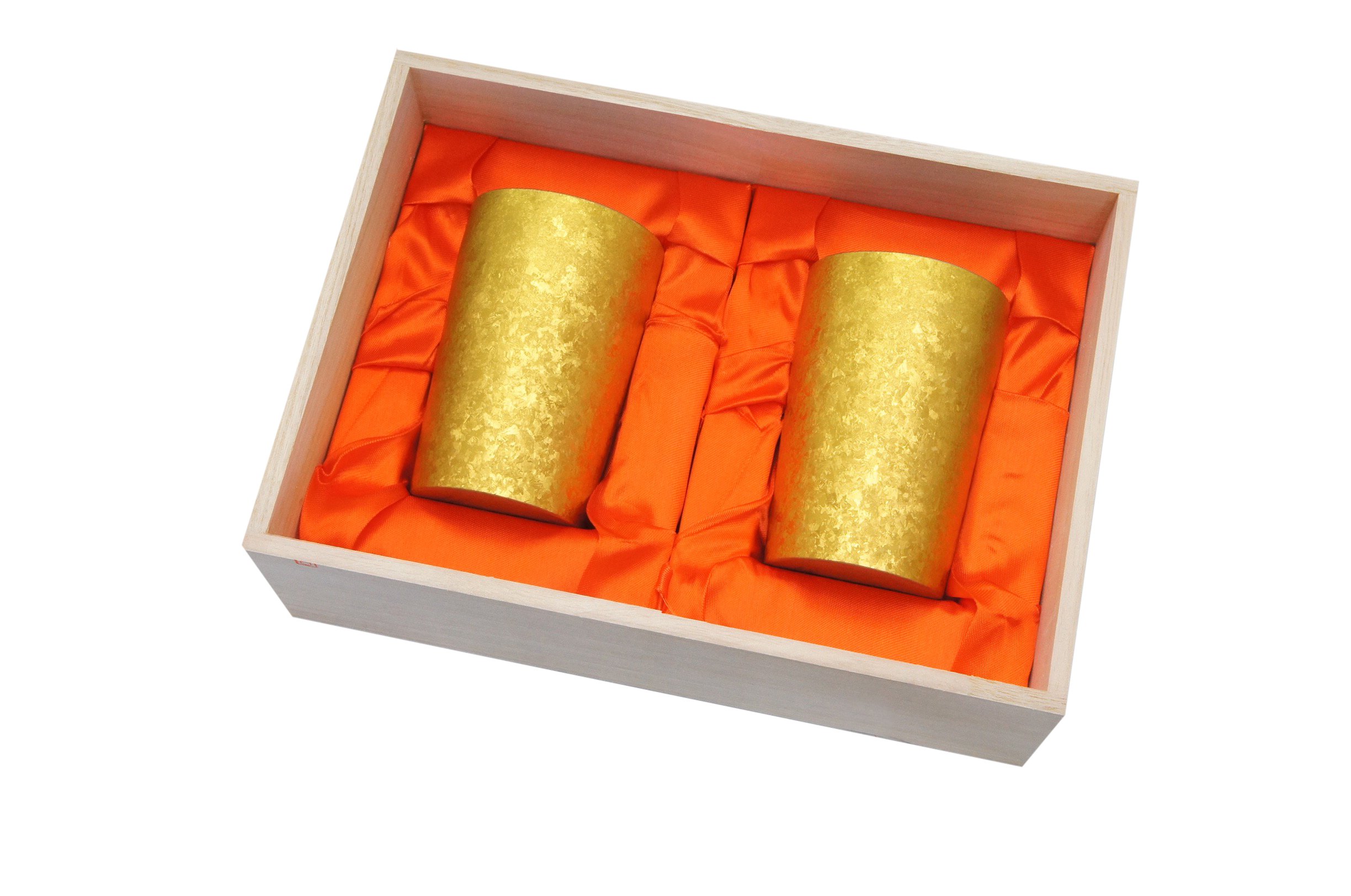 made in 新潟県燕市 純チタン製2重タンブラー 窯創り LIGHT 270cc 2個セット