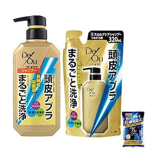 【医薬部外品】デオウ 薬用スカルプケアシャンプー 本体&詰替セット+極潤サシェット付