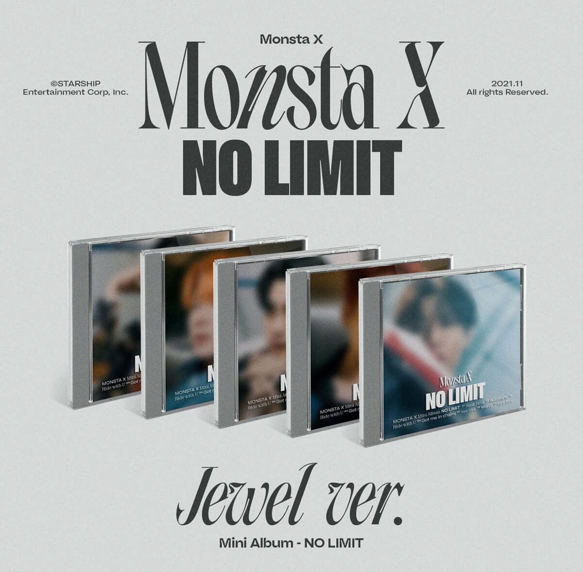 (未開封新品) (CD) MONSTA X MONSTA X ミニアルバム10集 NO LIMIT Jewel ver ジュホン