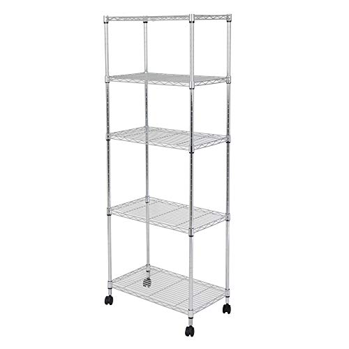 サイズ：幅60cm 高さ150cm ドウシシャ ルミナス互換 システムワイヤーシェルフ 幅60 5段