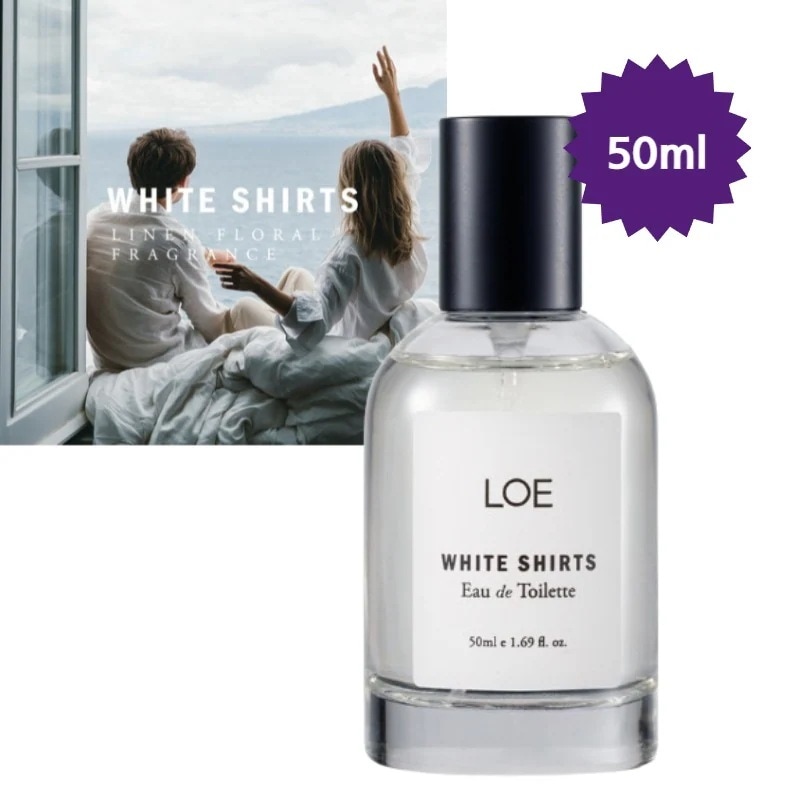 【正規品/TXTヨンジュン,スビンpick】香水/WHITE SHIRTS ホワイトシャツ50ml/すっきりとした石鹸香/肌の香/リネン香/韓国香水/デパート化粧品/韓国コスメ