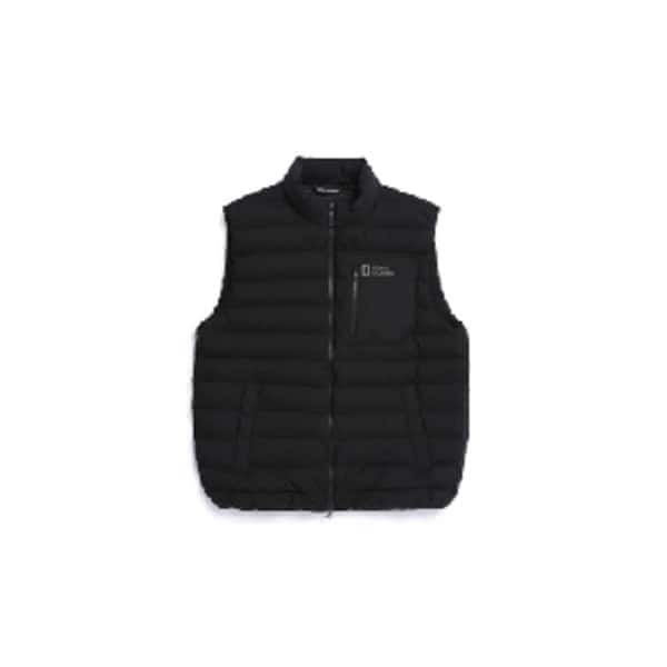 N254UDV220 アチック ハイネック チューブ グースダウン ベスト