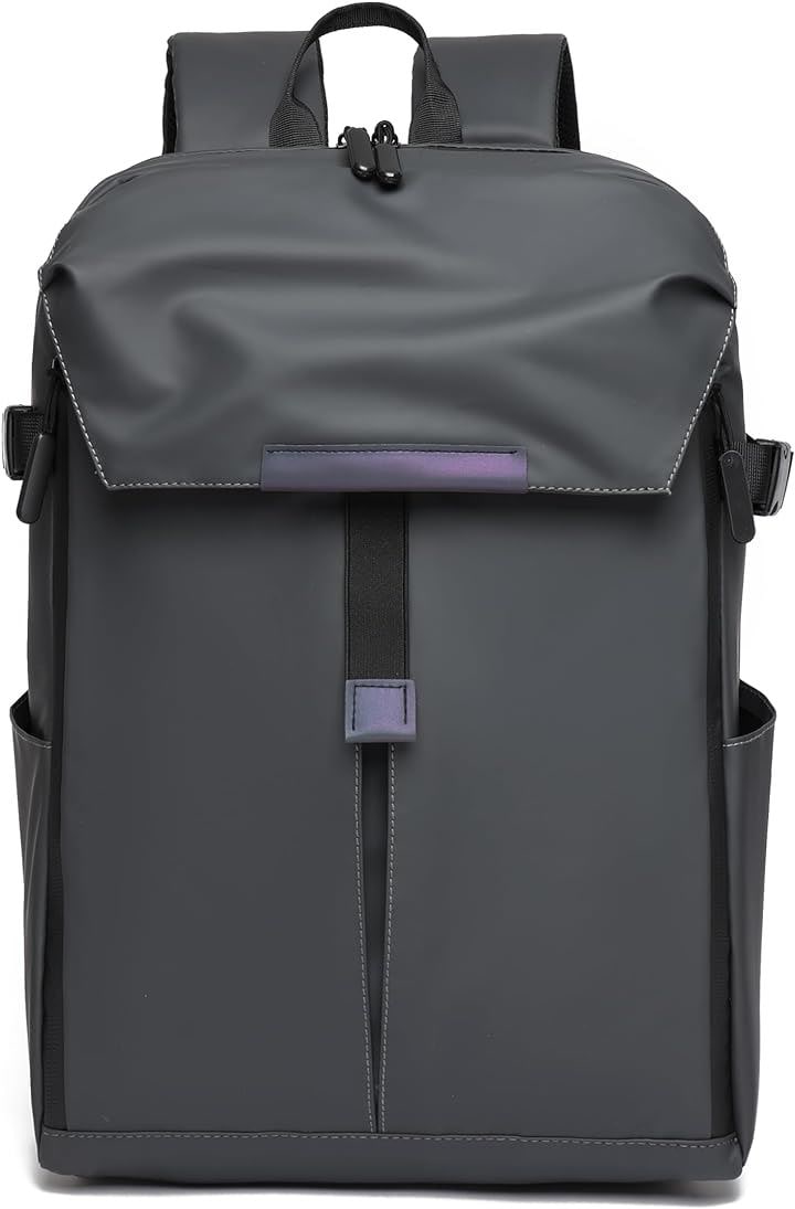 リュック リュックサック バックパック メンズ 防水 止水ファスナー ヘルメットバッグ バスケ収納 ビジネスリュック PCリュック 16インチ( 2.グレー 2層)