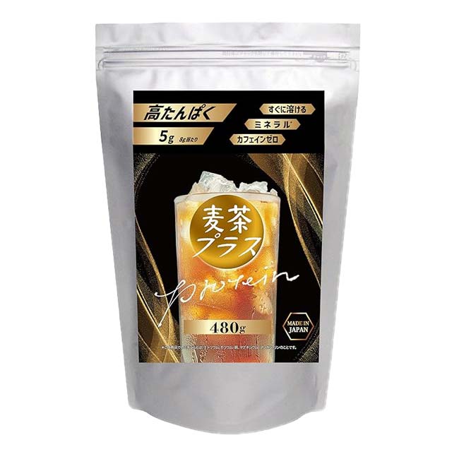 アースカラー 高たんぱく麦茶 麦茶プラス タンパク質補給 大容量粉末タイプ 冷水・常温専用 カフェインゼロ PL002