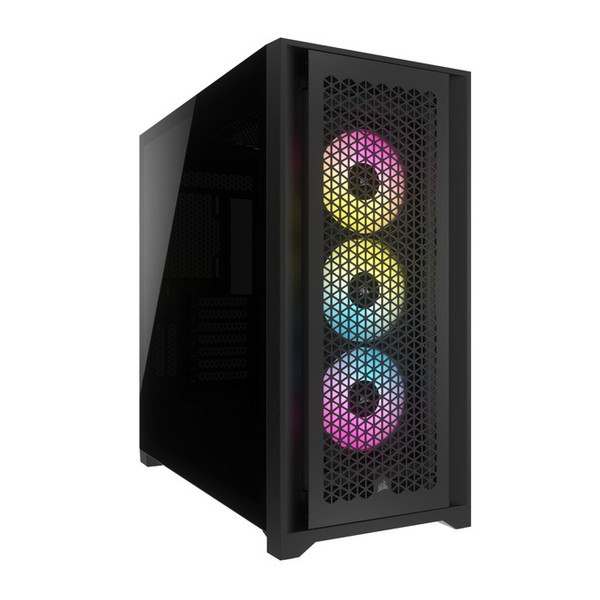 CC-9011242-WW iCUE 5000D RGB Airflow Tempered Glass Mid-Tower Black [ミドルタワー型PCケース]