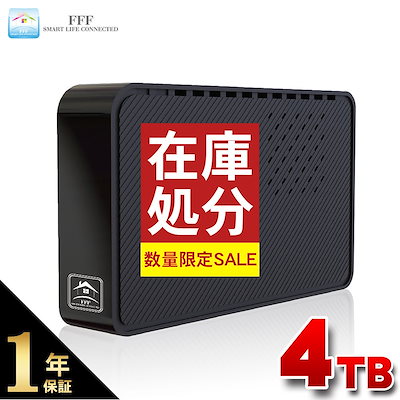 外付けHDD4TB テレビPC FFF SMART LIFE CONNECTED FFF SMART LIFE CONNECTED 外付けHDD 4TB
