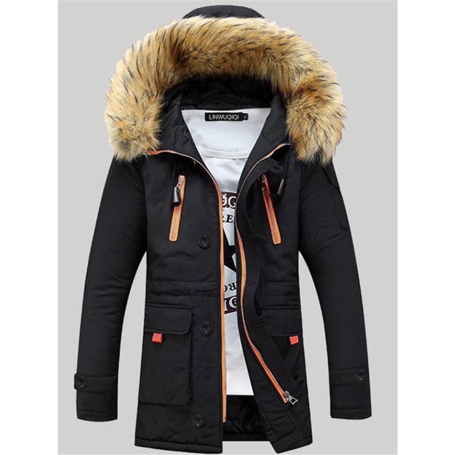 中綿ジャケット ジャケット 綿入れ メンズ メンズファッション 厚手 アウター フード付き 防風 冬服 秋物 ポケット おしゃれ