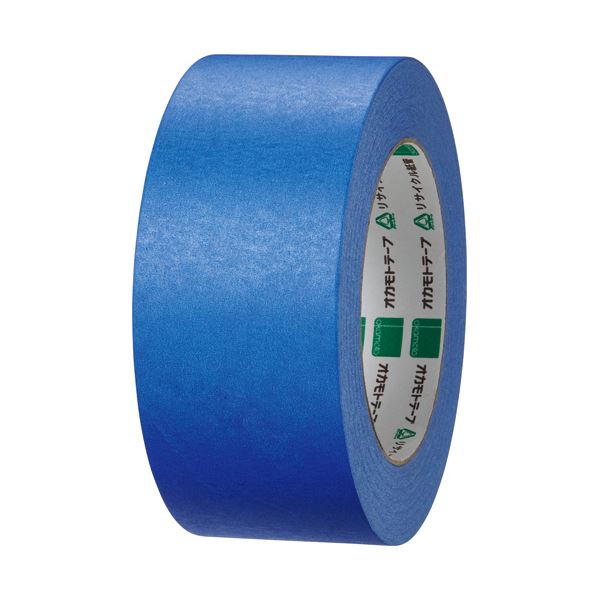 （まとめ）オカモト クラフトテープ 環境思い カラーNo.224WC 50mm×50m 青 1巻(×10セット)