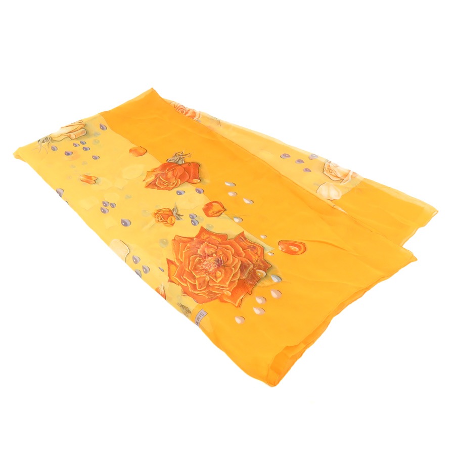 エルメス HERMES スカーフ シルク イエロー/マルチカラー レディース e61768a