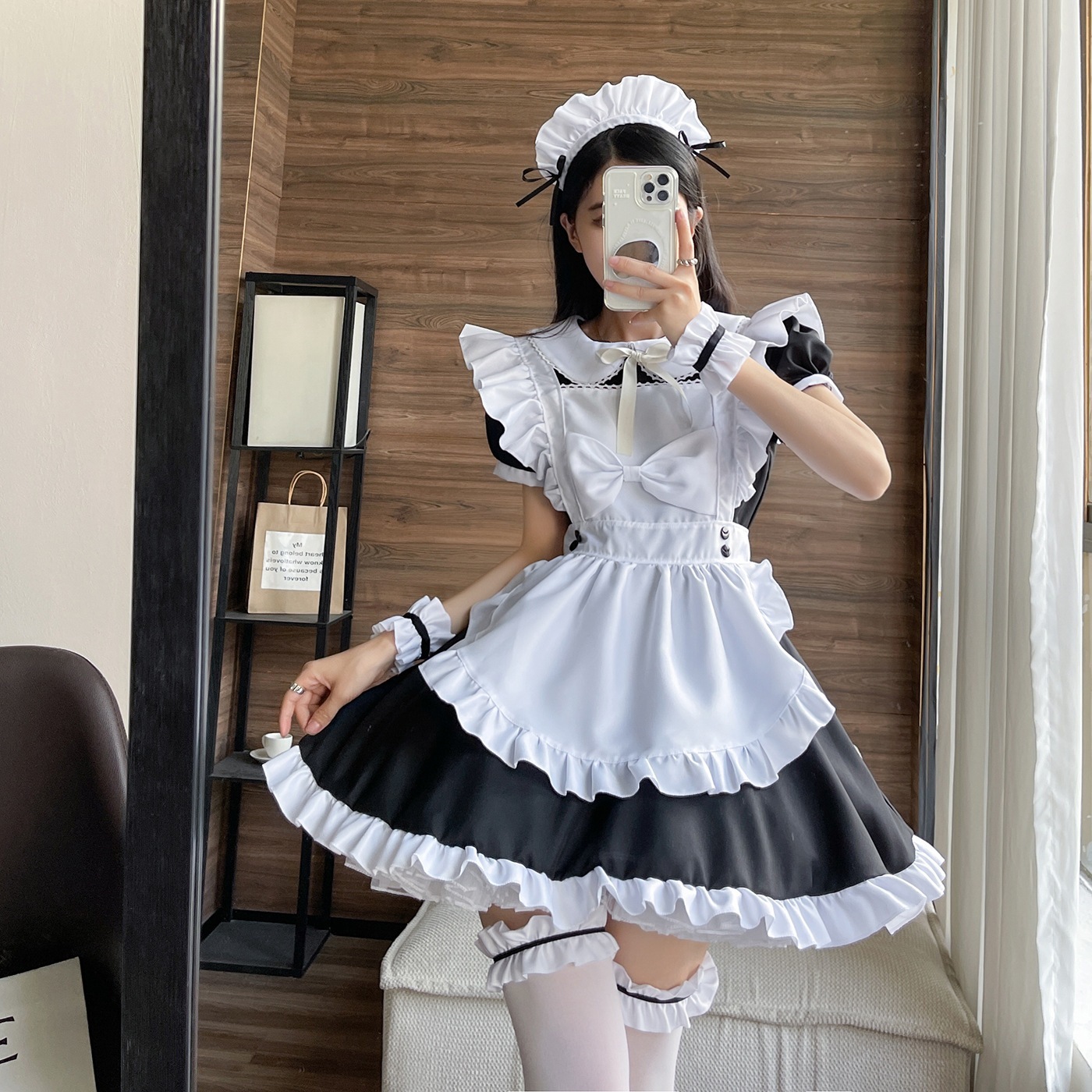 コスプレメイドメイドメイドコスプレ衣装蝶結びメイドにっぽんこくアニメコスプレプラスサイズにっぽんこくメイドにじげん
