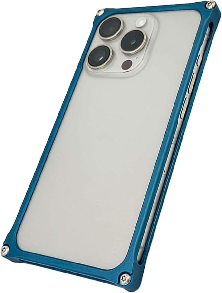 ソリッドバンパー for iPhone 15 Pro マットブルー