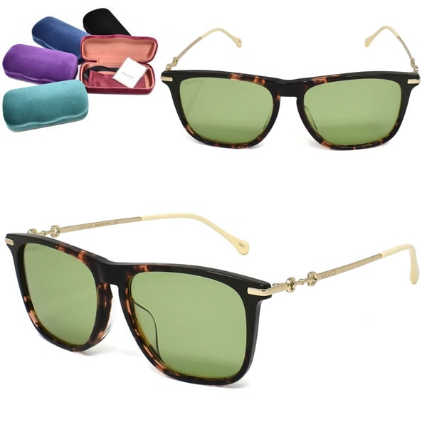サングラス GG0915SA-003 アジアンフィット メンズ レディース ユニセックス ハバナ グリーン