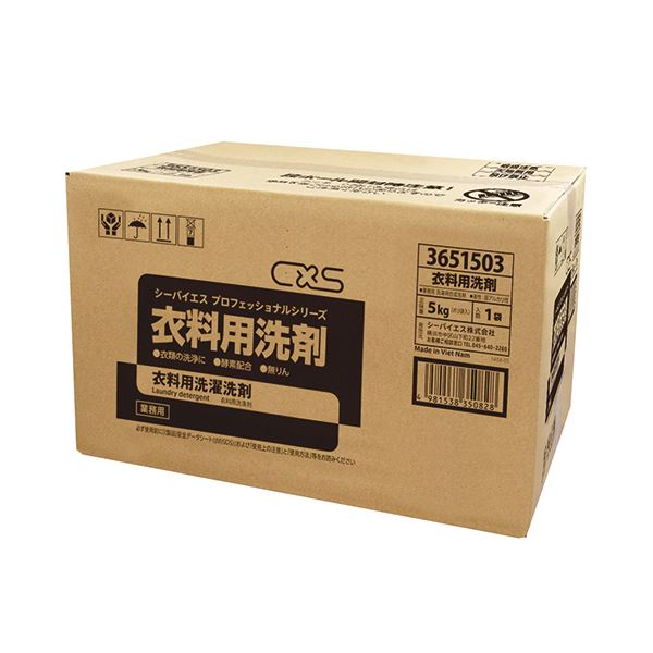 (まとめ)シーバイエス プロフェッショナルシリーズ 業務用衣料用洗剤 業務用 5kg 1個 (×3セット)