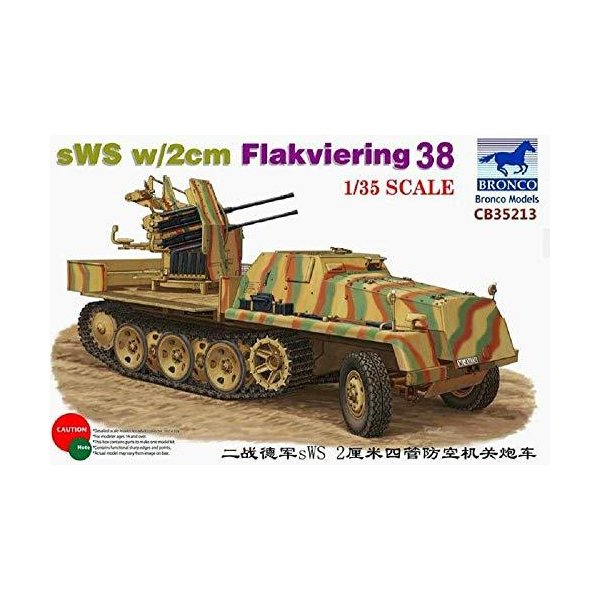 Unbekannt Bronco models CB35213 - model kit SWS 2 cm flakviering 38 並行輸入品