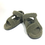 FENDI フラットサンダル 8X8327 TK6 スウェード ボア フェンディ FENDI FENDI フラットサンダル 8X8327 TK6